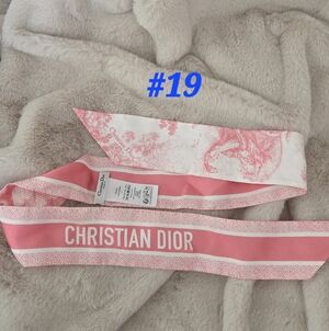 #19 Christian Dior Pink Twilly Scarf, New